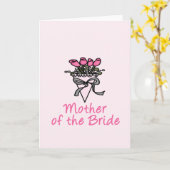 Bouquet Moeder van de Bride Kaart (Gele Bloem)