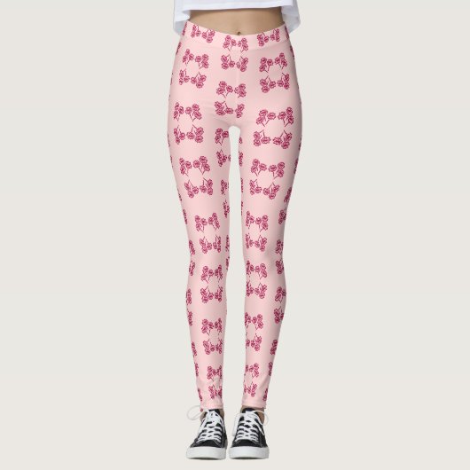Bouquet naadloze leggins leggings (Voorkant)
