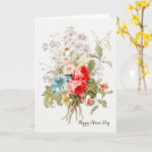 Bouquet Name Day Wenskaart Kaart (Gele Bloem)