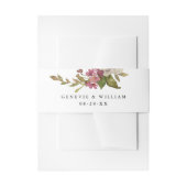 Bouquet-namen en datumhuwelijk Uitnodigingen Wikkel (Voorkant Voorbeeld)