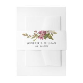 Bouquet-namen en datumhuwelijk Uitnodigingen Wikkel