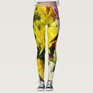 Bouquet of Cheer Painterly Leggings