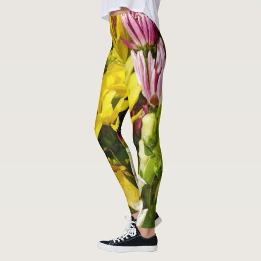 Bouquet of Cheer Painterly Leggings (Links)