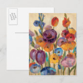 Bouquet of Colorful Flowers Briefkaart (Voorkant / Achterkant)