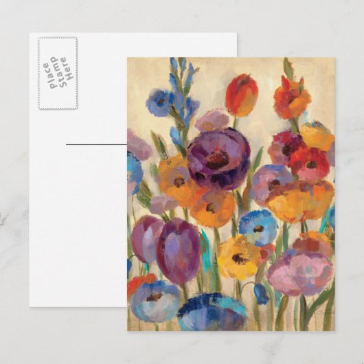 Bouquet of Colorful Flowers Briefkaart (Voorkant / Achterkant)