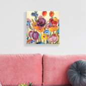Bouquet of Colorful Flowers Canvas Afdruk (Insitu (Woonkamer))