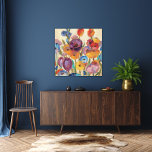 Bouquet of Colorful Flowers Canvas Afdruk<br><div class="desc">© Silvia Vassileva / Wilde Apple. Een hoop bloemen in volle bloei en bloesems. Deze floralen zijn in verschillende kleuren.</div>