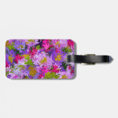 Bouquet of Colors Floral Abstract Art Design Bagagelabel (Achterkant horizontaal)