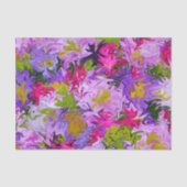 Bouquet of Colors Floral Abstract Art Design Tissuepapier (Voorkant)