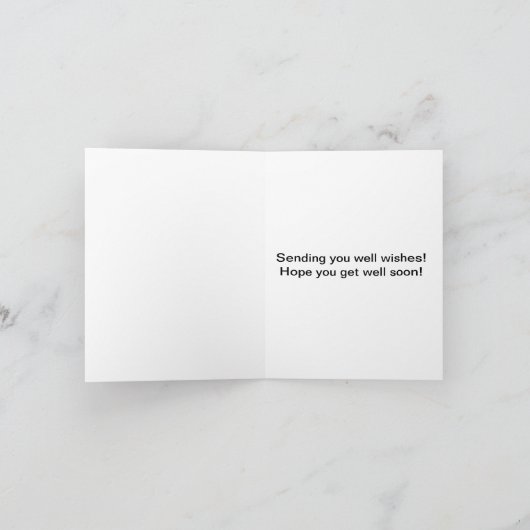 Bouquet of Daisies Get Well Card Kaart (Binnen)