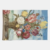 Bouquet of Flowers Ambrosius Bosschaert Fine Art Theedoek (Horizontaal)