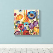 Bouquet of Flowers Canvas Afdruk (Insitu (Houten vloer))