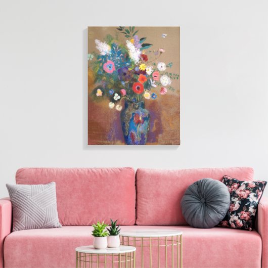 Bouquet of Flowers Canvas Afdruk (Insitu (Woonkamer))