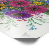 Bouquet of Flowers Foto Afdruk (Hoek)