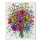 Bouquet of Flowers Foto Afdruk (Voorkant)