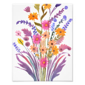 Bouquet of Flowers Foto Afdruk (Voorkant)