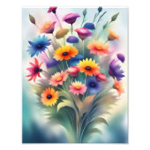 Bouquet of Flowers Foto Afdruk (Voorkant)