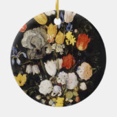 Bouquet of Flowers in een Earthenware Vase Keramisch Ornament (Achterkant)