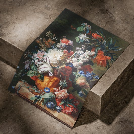 Bouquet of Flowers in Urn Perfect Poster