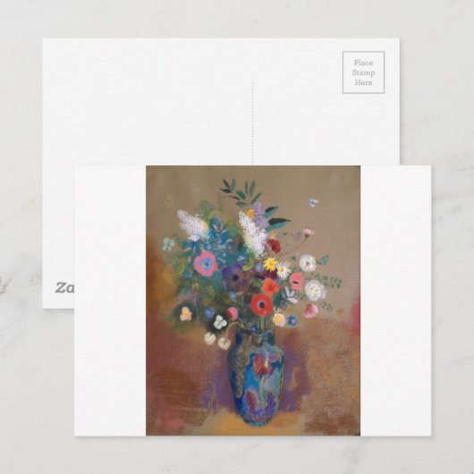 Bouquet of Flowers - Odilon Redon Briefkaart (Voorkant / Achterkant)