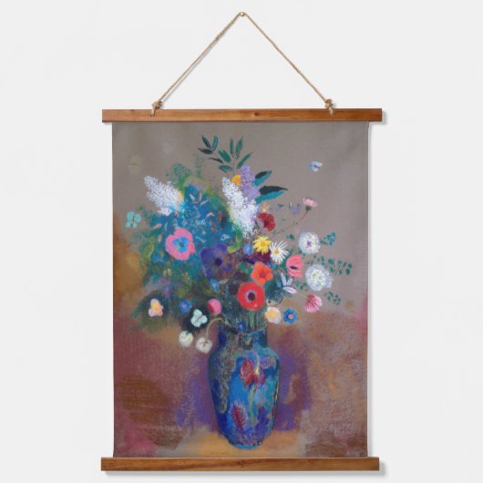 Bouquet of Flowers, Redon Hangend Wandkleed (Voorkant)