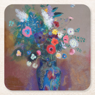 Bouquet of Flowers, Redon Kartonnen Onderzetters