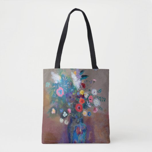 Bouquet of Flowers, Redon Tote Bag (Voorkant)