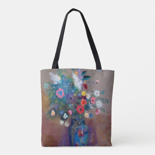 Bouquet of Flowers, Redon Tote Bag (Achterkant)
