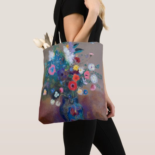 Bouquet of Flowers, Redon Tote Bag (Dichtbij)