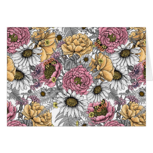 Bouquet of flowers- roses, peonies, daisien an fe (Voorkant Horizontaal)