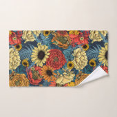 Bouquet of flowers- roses, peonies, daisien an fe bad handdoek (Handdoek)