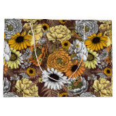 Bouquet of flowers- roses, peonies, daisien an fe groot cadeauzakje (Achterkant)