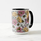 Bouquet of flowers- roses, peonies, daisien an fe mok (Voorkant rechts)