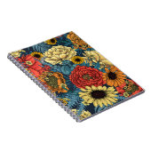 Bouquet of flowers- roses, peonies, daisien an fe notitieboek (Rechterzijde)