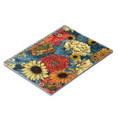 Bouquet of flowers- roses, peonies, daisien an fe notitieboek (Linkerzijde)