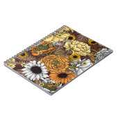 Bouquet of flowers- roses, peonies, daisien an fe notitieboek (Linkerzijde)