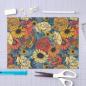 Bouquet of flowers- roses, peonies, daisien an fe tissuepapier (Craft)