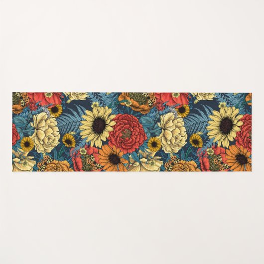 Bouquet of flowers- roses, peonies, daisien an fe yogamat (Voorkant (horizontaal))