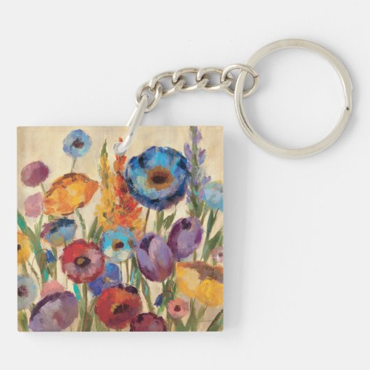Bouquet of Flowers Sleutelhanger (Achterkant)