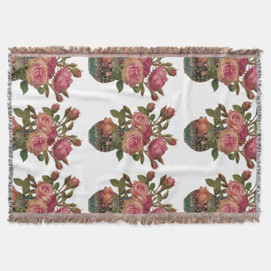 Bouquet of Flowers Throw Deken (Voorkant)
