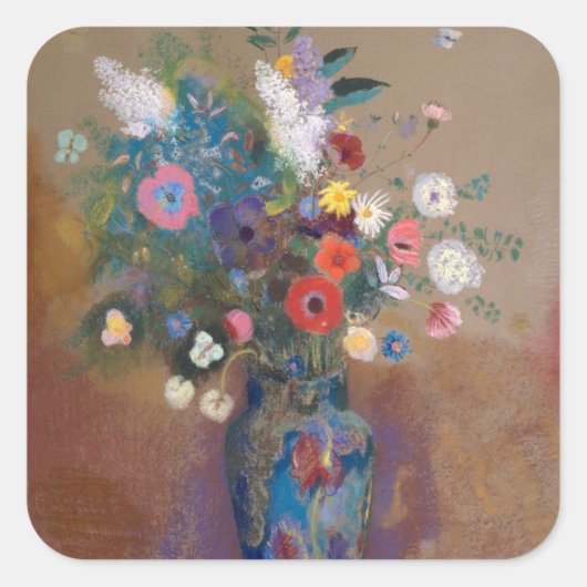 Bouquet of Flowers Vierkante Sticker (Voorkant)