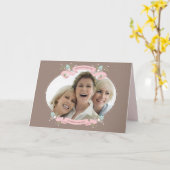 Bouquet of Love Framed Photo Moederdag Card Kaart (Gele Bloem)