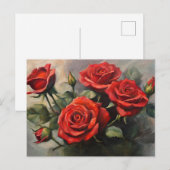 Bouquet of Red Roses Briefkaart (Voorkant / Achterkant)