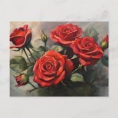 Bouquet of Red Roses Briefkaart (Voorkant)