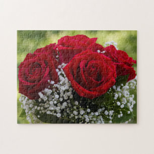 Bouquet of Red Roses Puzzle Legpuzzel