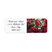 Bouquet of Rozen Return Address Labels (Voorkant)