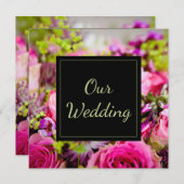 Bouquet of Rozen Wedding Kaart (Voorkant / Achterkant)