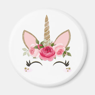 Bouquet of Skull Rozen Black & White Gothic Magneet