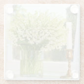 Bouquet of spring bloemen, lilies van de vallei glazen onderzetter (Achterkant)