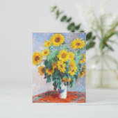 Bouquet of Sunflower, 1880 Claude Monet Briefkaart (Staand voorkant)